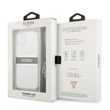 Guess GUHCP13SKC4GBSI iPhone 13 mini 5.4" Gennemsigtig hardcase 4G Gray Strap Silver Chain