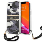 Guess GUHCP13SKCABBK iPhone 13 mini 5.4" sort/sort hardcase Camo Strap Collection