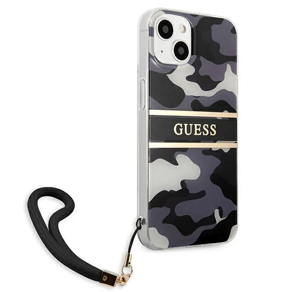 Guess GUHCP13SKCABBK iPhone 13 mini 5.4" sort/sort hardcase Camo Strap Collection