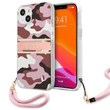 Guess GUHCP13SKCABPI iPhone 13 mini 5.4" pink/pink hardcase Camo Strap Collection