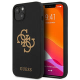 Guess GUHCP13SLS4GGBK iPhone 13 mini 5.4" sort/sort hardcase Silikon 4G Logo