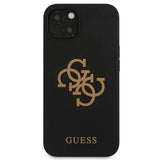 Guess GUHCP13SLS4GGBK iPhone 13 mini 5.4" sort/sort hardcase Silikon 4G Logo