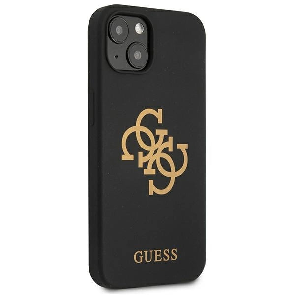 Guess GUHCP13SLS4GGBK iPhone 13 mini 5.4" sort/sort hardcase Silikon 4G Logo