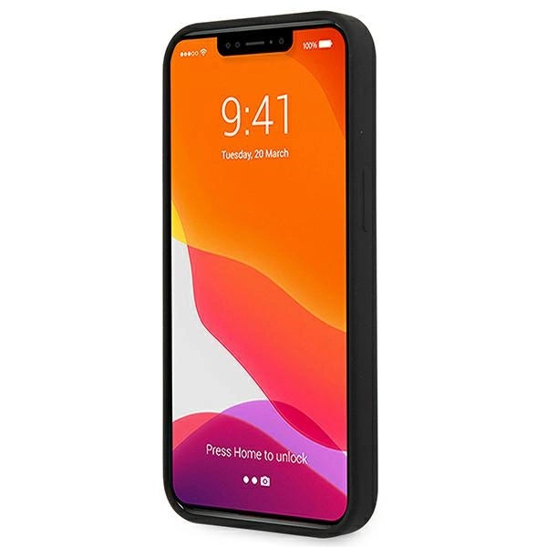 Guess GUHCP13SLS4GGBK iPhone 13 mini 5.4" sort/sort hardcase Silikon 4G Logo