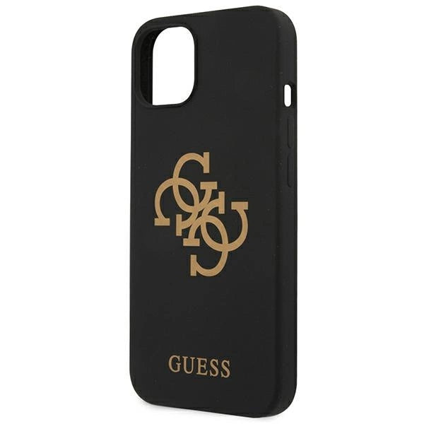 Guess GUHCP13SLS4GGBK iPhone 13 mini 5.4" sort/sort hardcase Silikon 4G Logo
