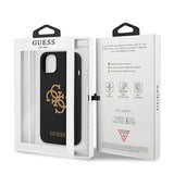Guess GUHCP13SLS4GGBK iPhone 13 mini 5.4" sort/sort hardcase Silikon 4G Logo