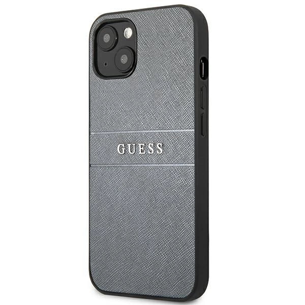 Guess GUHCP13SPSASBGR iPhone 13 mini 5.4" grå/grå Saffiano Strap