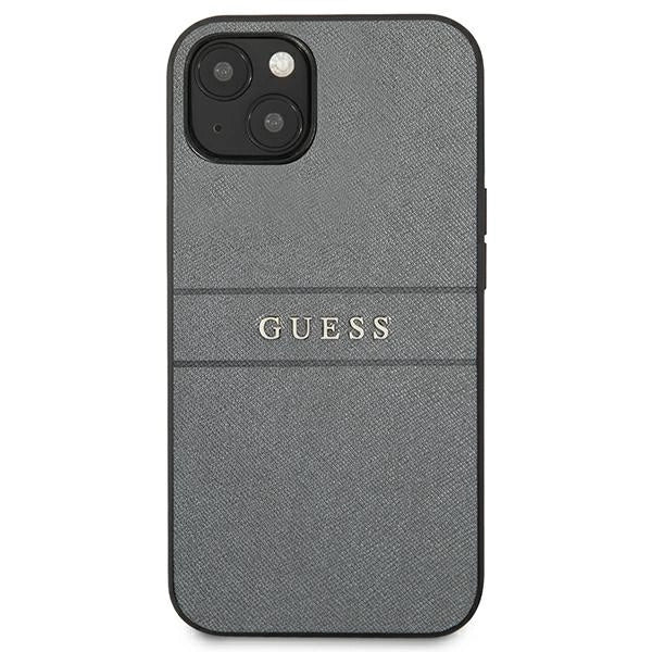 Guess GUHCP13SPSASBGR iPhone 13 mini 5.4" grå/grå Saffiano Strap