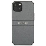 Guess GUHCP13SPSASBGR iPhone 13 mini 5.4" grå/grå Saffiano Strap