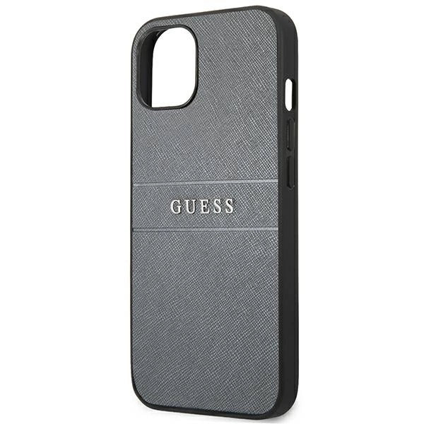 Guess GUHCP13SPSASBGR iPhone 13 mini 5.4" grå/grå Saffiano Strap