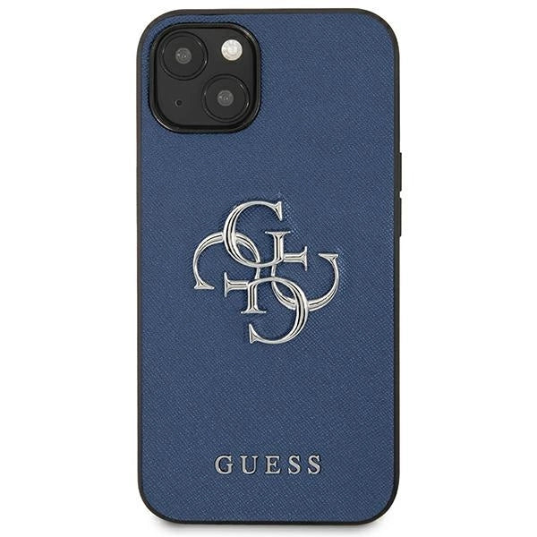 Guess GUHCP13SSA4GSBL iPhone 13 mini 5.4" blå/blå hardcase Saffiano 4G Metal Logo
