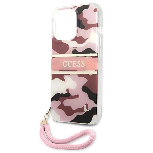 Guess GUHCP13XKCABPI iPhone 13 Pro Max 6.7" pink/pink hardcase Camo Strap Collection