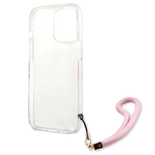 Guess GUHCP13XKCABPI iPhone 13 Pro Max 6.7" pink/pink hardcase Camo Strap Collection