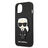 Karl Lagerfeld KLHCP13SOKPK iPhone 13 mini 5,4" sort/sort Saffiano Ikonik Karl ̊s Patch