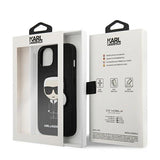 Karl Lagerfeld KLHCP13SOKPK iPhone 13 mini 5,4" sort/sort Saffiano Ikonik Karl ̊s Patch