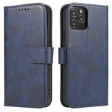 Magnet Case elegant case case cover med en flap og stand funktion Poco M4 Pro 5G blå