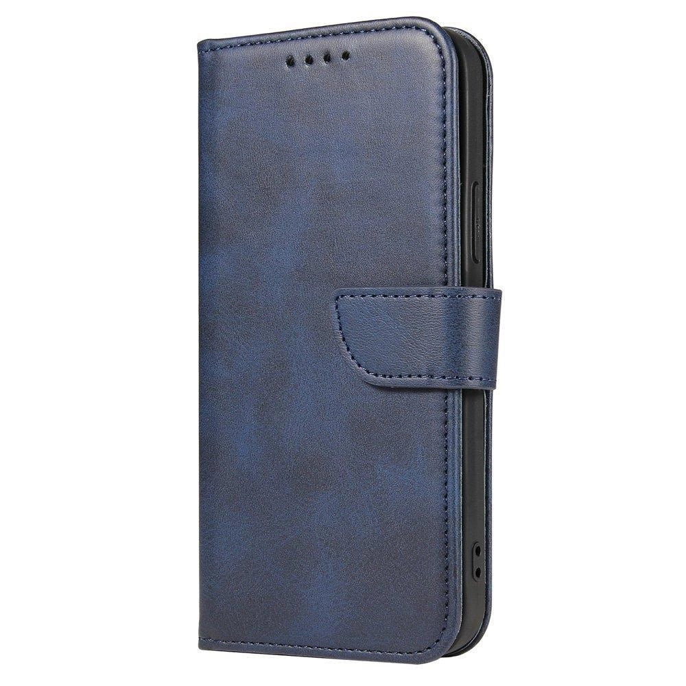 Magnet Case elegant case case cover med en flap og stand funktion Poco M4 Pro 5G blå