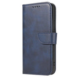 Magnet Case elegant case case cover med en flap og stand funktion Poco M4 Pro 5G blå