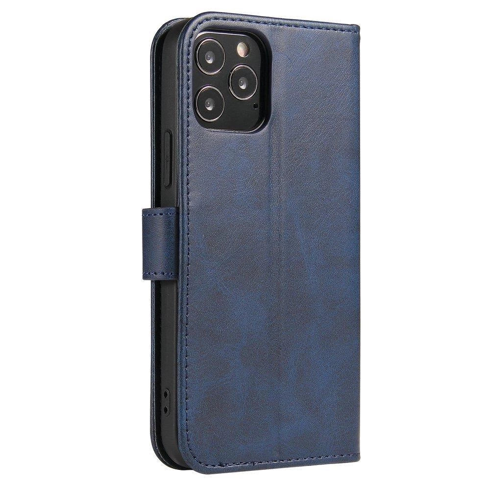 Magnet Case elegant case case cover med en flap og stand funktion Poco M4 Pro 5G blå