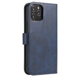 Magnet Case elegant case case cover med en flap og stand funktion Poco M4 Pro 5G blå