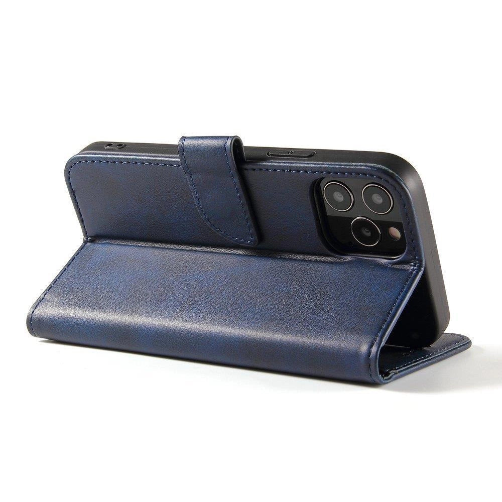 Magnet Case elegant case case cover med en flap og stand funktion Poco M4 Pro 5G blå