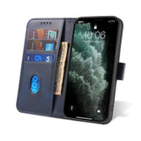 Magnet Case elegant case case cover med en flap og stand funktion Poco M4 Pro 5G blå