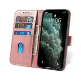 Magnet Case elegant case case cover med en flap og stand funktion Poco M4 Pro 5G pink