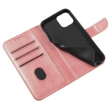 Magnet Case elegant case case cover med en flap og stand funktion Poco M4 Pro 5G pink