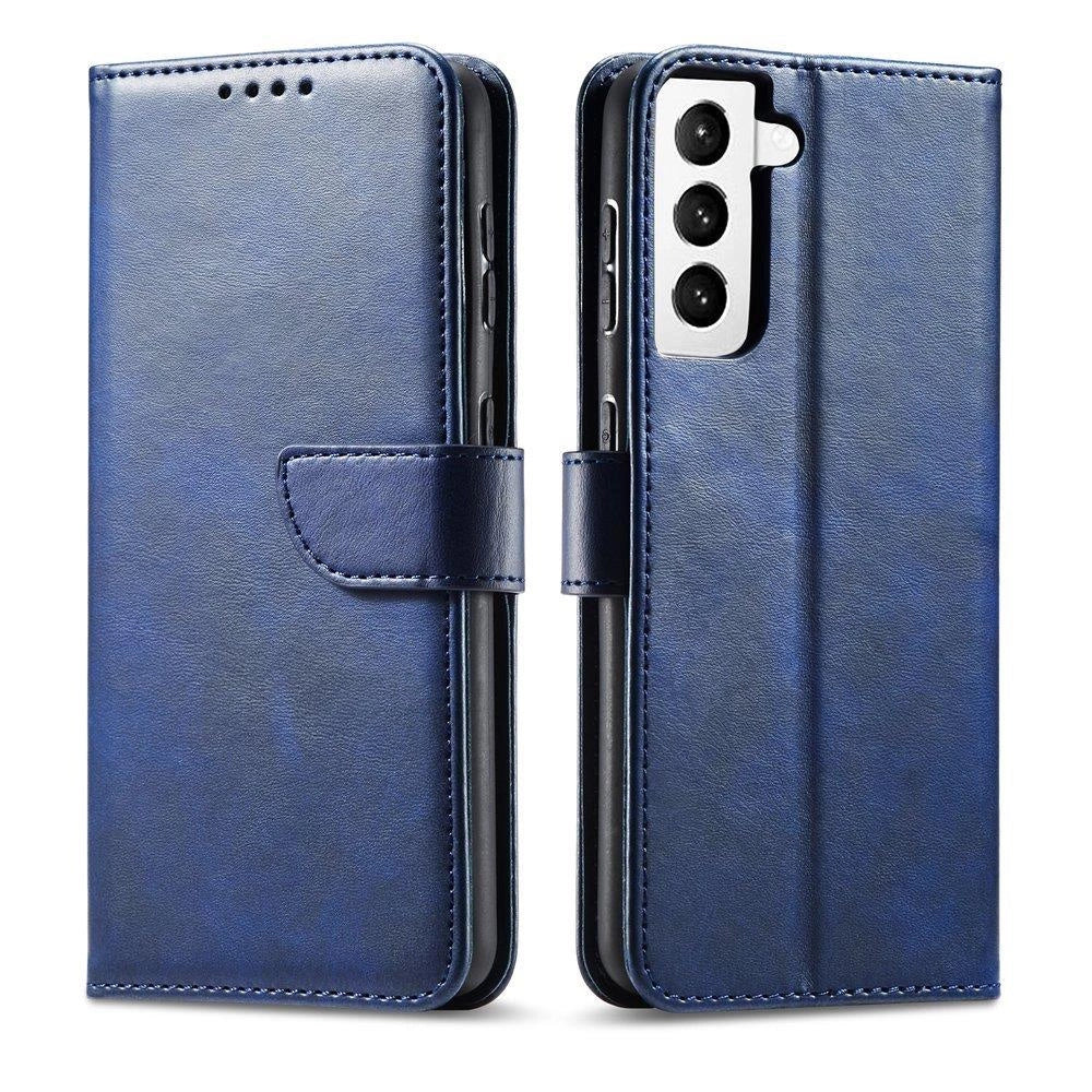 Magnet Case Elegant Case Cover Flip Cover Samsung Galaxy S22 + (S22 Plus) Blå