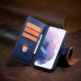 Magnet Case Elegant Case Cover Flip Cover Samsung Galaxy S22 + (S22 Plus) Blå