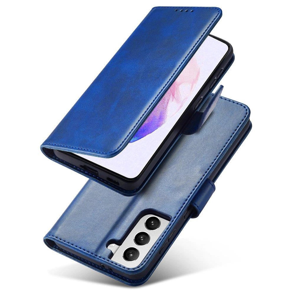 Magnet Case Elegant Case Cover Flip Cover Samsung Galaxy S22 + (S22 Plus) Blå
