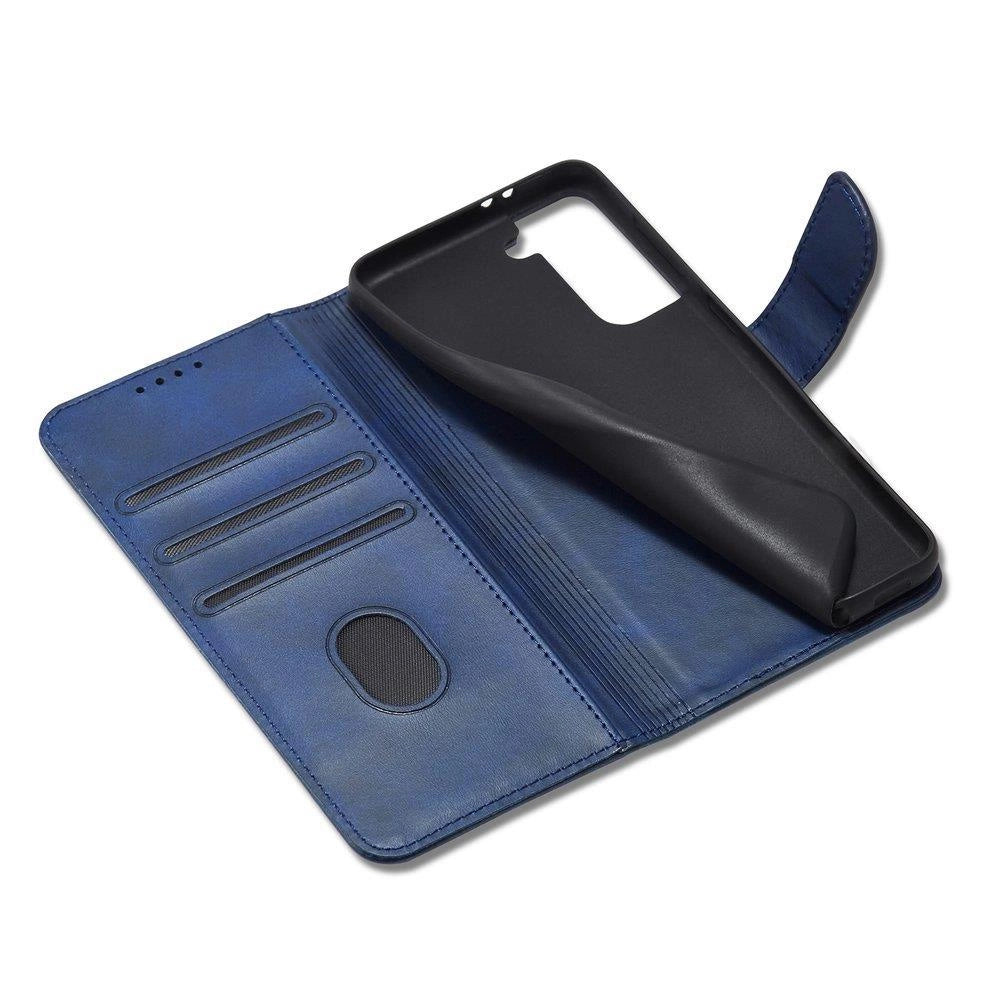 Magnet Case Elegant Case Cover Flip Cover Samsung Galaxy S22 + (S22 Plus) Blå