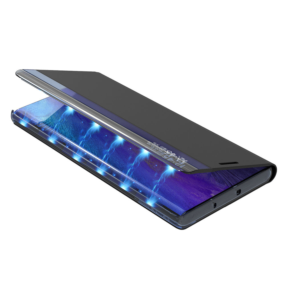 Ny Sleep Case-dæksel med standfunktion til Samsung Galaxy S22 + (S22 Plus) sort