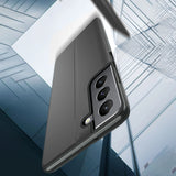 Eco Leather View Case elegant kuffert med flip cover og standfunktion til Samsung Galaxy S22 + (S22 Plus) sort