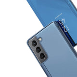 Clear View Case blå cover til Samsung Galaxy S22 + (S22 Plus)
