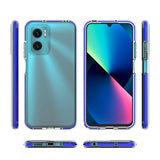 Spring Case cover gel cover med en farvet ramme til Xiaomi Redmi 10 mørk blå