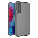 Spring Case cover gel case med farvet ramme til Samsung Galaxy S22+ (S22 Plus) sort