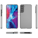 Spring Case Cover Gel Cover med Color Frame til Samsung Galaxy S22 + (S22 Plus) Mørkblå