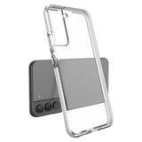 Spring Case Cover Gel Cover med Color Frame til Samsung Galaxy S22 + (S22 Plus) mørk blå