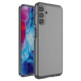 Spring Cover Case gel cover med farvet ramme til Samsung Galaxy A13 5G sort