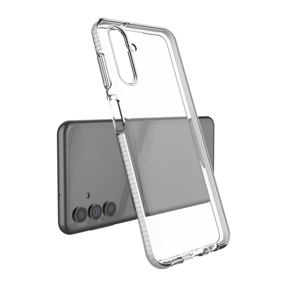 Spring Case Cover Gel Cover med Color Frame til Samsung Galaxy A13 5G lyserød
