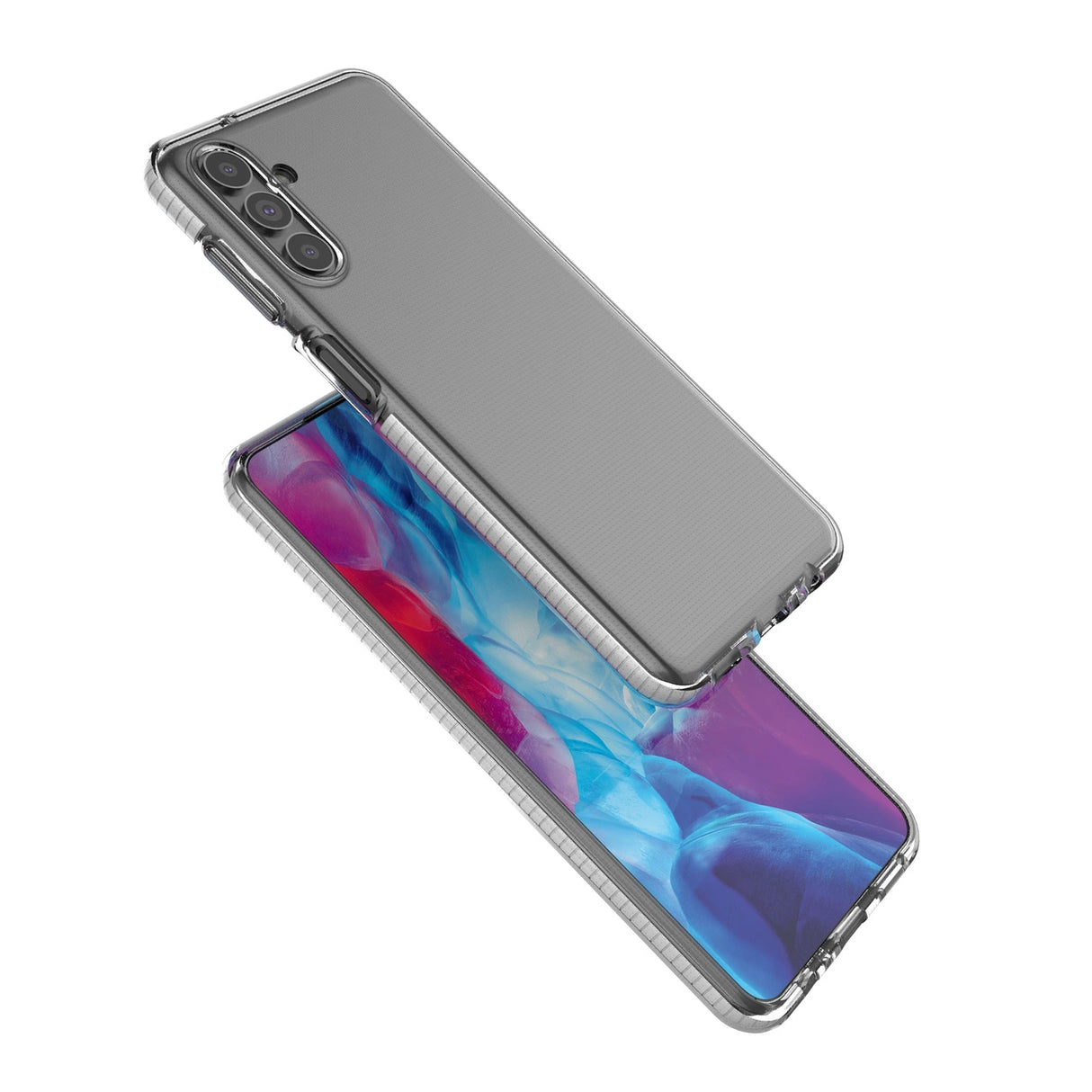 Spring Case Cover Gel Cover med Color Frame til Samsung Galaxy A13 5G lyserød