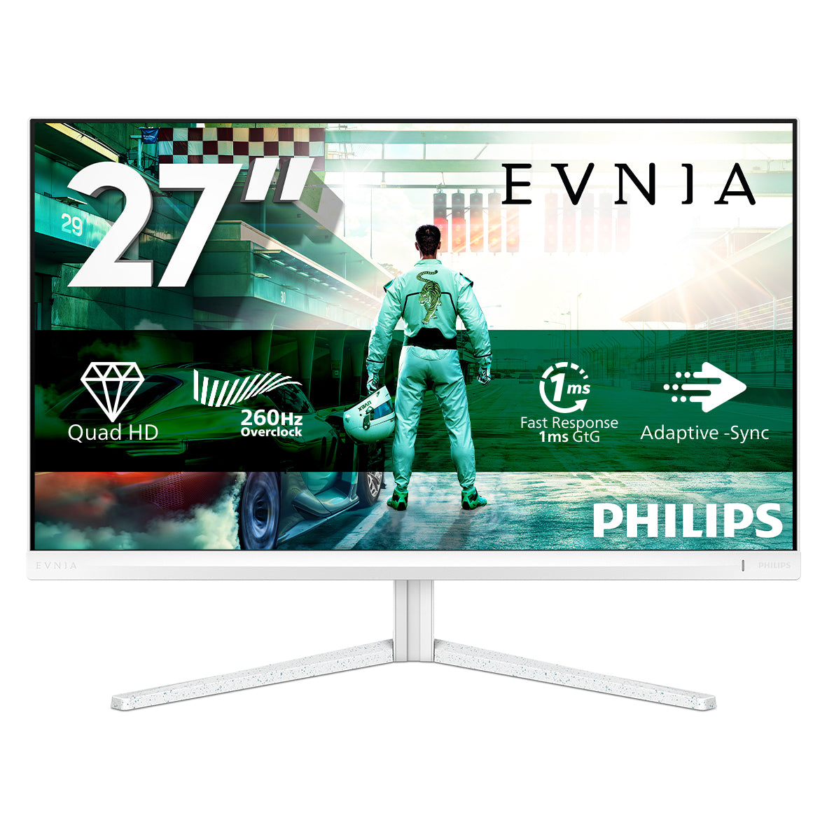 Philips Evnia 27M2N3501PA/00 computerskærm 68,6 cm (27") 2560 x 1440 pixel Quad HD LCD Hvid