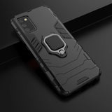 Ring Armor robust hybrid case cover + magnetisk holder til Samsung Galaxy A03s (166.5) sort