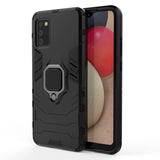 Ring Armor robust hybrid case cover + magnetisk holder til Samsung Galaxy A03s (166.5) sort