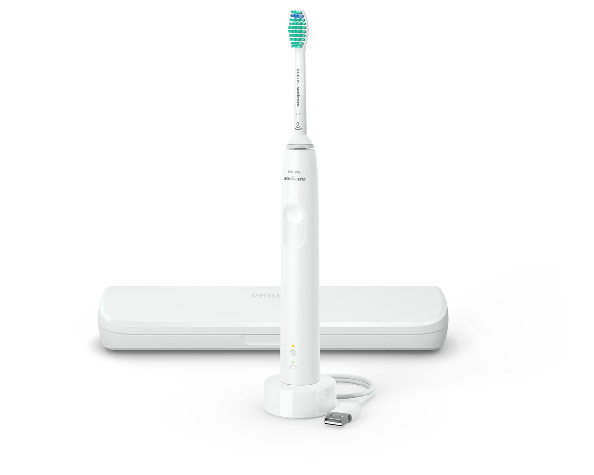 Philips Sonicare 3100 series 3100 series HX3673/13 Sonisk eltandbørste + rejseetui - Hvid