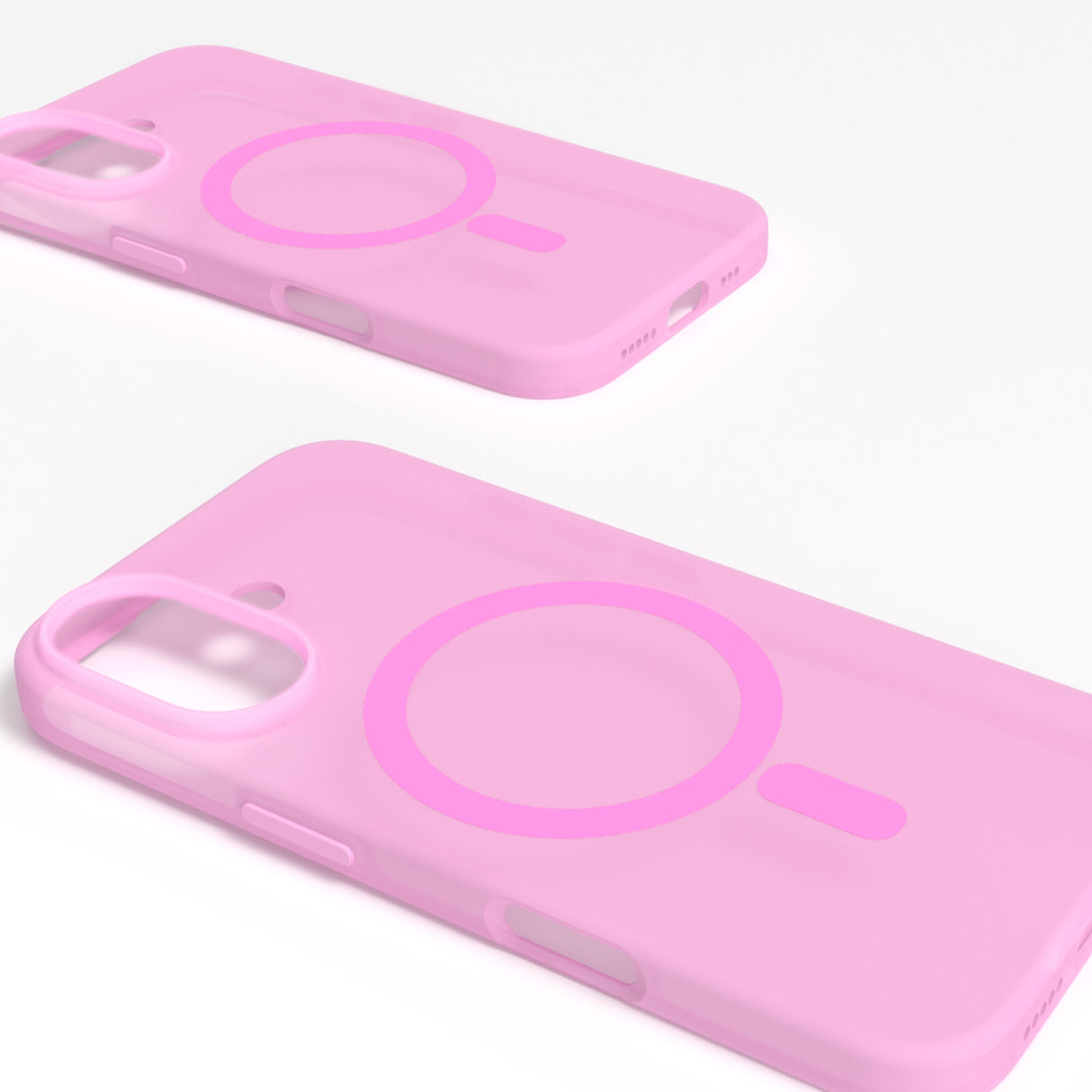 PURO Daylight mobiltelefon etui 15,5 cm (6.1") Cover Lyserød, Gennemsigtig