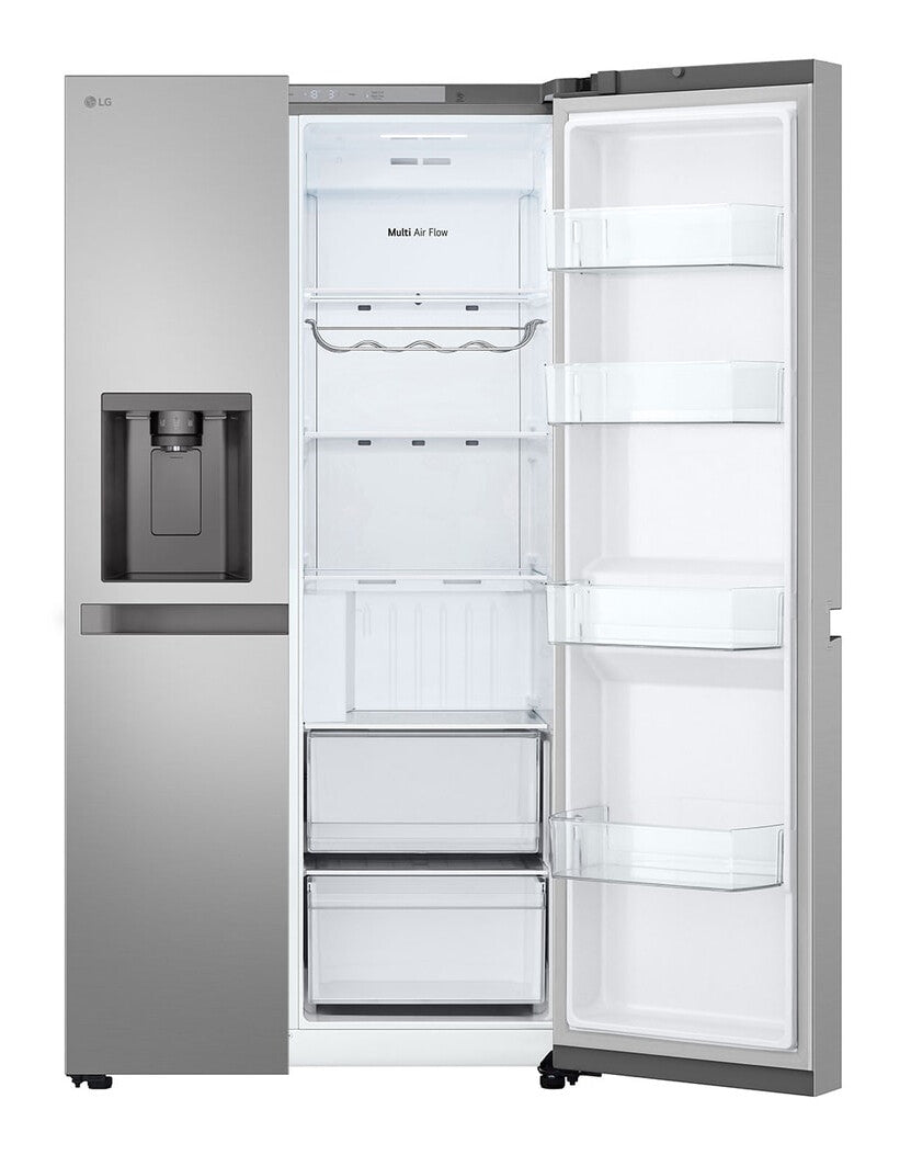 LG GSJC40PYPE side-by-side køle-fryseskab Fritstående 638 L Sølv
