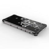 Honeycomb case pansret cover med en gel ramme til Samsung Galaxy S22 Ultra blå