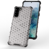Honeycomb case pansret cover med en gel ramme til Samsung Galaxy S22 + (S22 Plus) sort